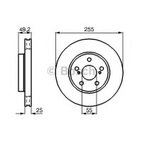 Гальмівний диск BOSCH 0 986 478 584