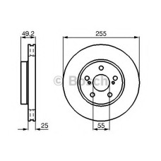 Гальмівний диск BOSCH 0 986 478 584