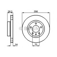 Гальмівний диск BOSCH 0 986 478 594