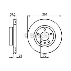 Гальмівний диск BOSCH 0 986 478 594