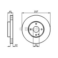Гальмівний диск BOSCH 0 986 478 638