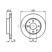Гальмівний диск BOSCH 0 986 478 650