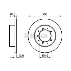Гальмівний диск BOSCH 0 986 478 656