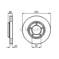 Гальмівний диск BOSCH 0 986 478 663