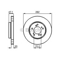 Гальмівний диск BOSCH 0 986 478 667
