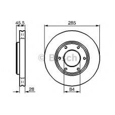 Гальмівний диск BOSCH 0 986 478 693