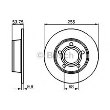Гальмівний диск BOSCH 0 986 478 704