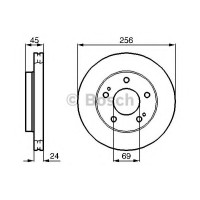 Гальмівний диск BOSCH 0 986 478 708