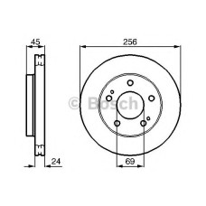 Гальмівний диск BOSCH 0 986 478 708