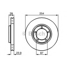 Гальмівний диск BOSCH 0 986 478 714