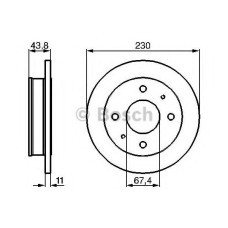 Гальмівний диск BOSCH 0 986 478 727