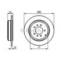 Гальмівний диск BOSCH 0 986 478 733
