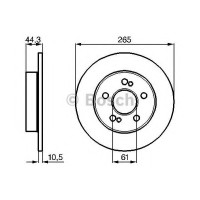 Гальмівний диск BOSCH 0 986 478 758