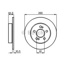 Гальмівний диск BOSCH 0 986 478 758