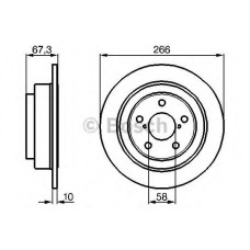 Гальмівний диск BOSCH 0 986 478 799