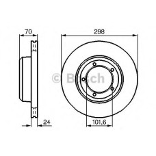 Гальмівний диск BOSCH 0 986 478 824