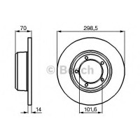 Гальмівний диск BOSCH 0 986 478 827