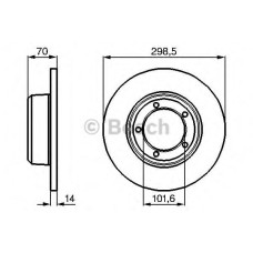 Гальмівний диск BOSCH 0 986 478 827