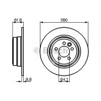 Гальмівний диск BOSCH 0 986 478 837