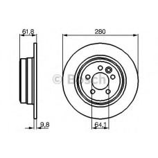Гальмівний диск BOSCH 0 986 478 837
