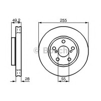Гальмівний диск BOSCH 0 986 478 858
