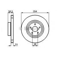 Гальмівний диск BOSCH 0 986 478 977