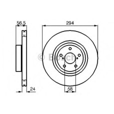 Гальмівний диск BOSCH 0 986 478 977