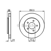 Гальмівний диск BOSCH 0 986 478 983