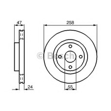 Гальмівний диск BOSCH 0 986 478 989