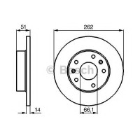 Гальмівний диск BOSCH 0 986 478 991