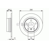 Гальмівний диск BOSCH 0 986 479 043