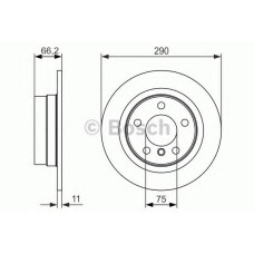 Гальмівний диск BOSCH 0 986 479 043