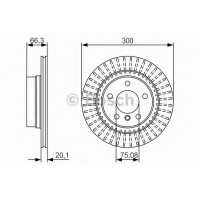Гальмівний диск BOSCH 0 986 479 044