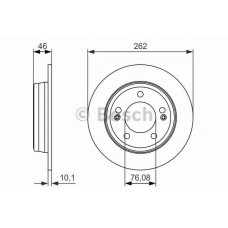 Гальмівний диск BOSCH 0 986 479 052