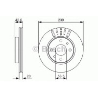 Гальмівний диск BOSCH 0 986 479 082
