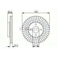 Гальмівний диск BOSCH 0 986 479 090