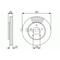 Гальмівний диск BOSCH 0 986 479 091