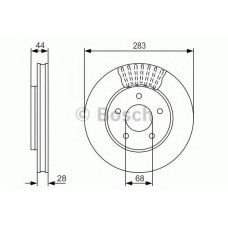 Гальмівний диск BOSCH 0 986 479 091