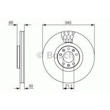 Гальмівний диск BOSCH 0 986 479 092