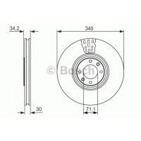 Гальмівний диск BOSCH 0 986 479 093