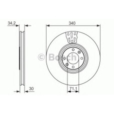 Гальмівний диск BOSCH 0 986 479 093