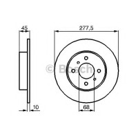 Гальмівний диск BOSCH 0 986 479 105