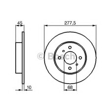 Гальмівний диск BOSCH 0 986 479 105