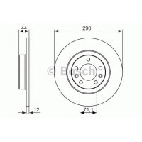 Гальмівний диск BOSCH 0 986 479 130