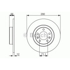 Гальмівний диск BOSCH 0 986 479 130