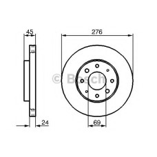 Гальмівний диск BOSCH 0 986 479 140