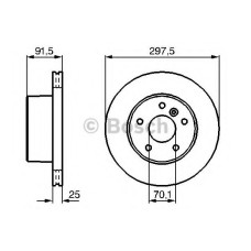 Гальмівний диск BOSCH 0 986 479 146