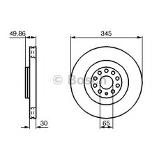 Гальмівний диск BOSCH 0 986 479 204