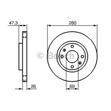 Гальмівний диск BOSCH 0 986 479 229