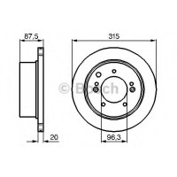 Гальмівний диск BOSCH 0 986 479 232